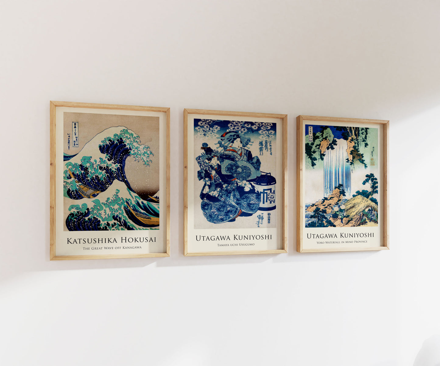 Hokusai + Kuniyoshi Print Set | Gallery Wall | Set of 3