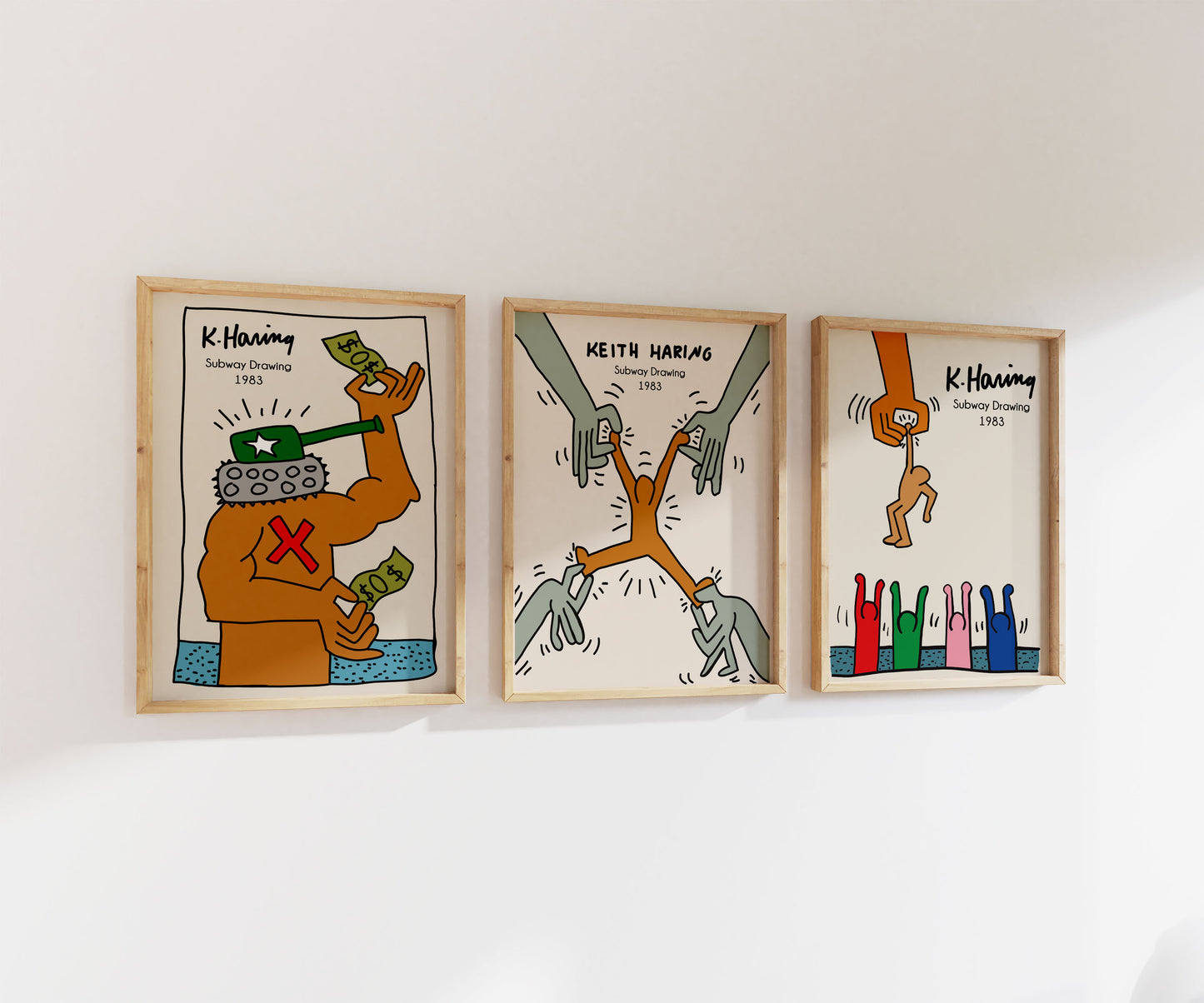 Keith Haring Print Set | Gallery Wall | Set of 3