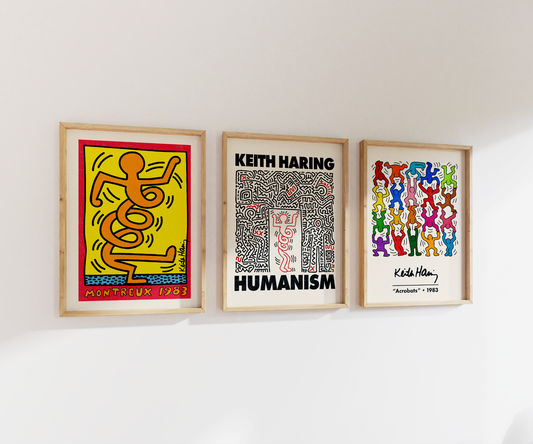 Keith Haring Print Set | Gallery Wall | Set of 3
