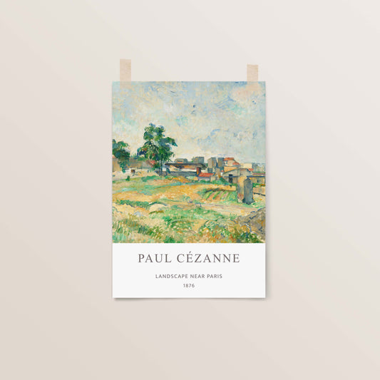 Landscape near Paris, 1876 Print | Paul Cézanne