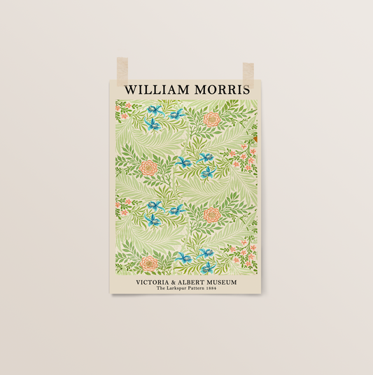 The Larkspur Pattern | William Morris Exhibition