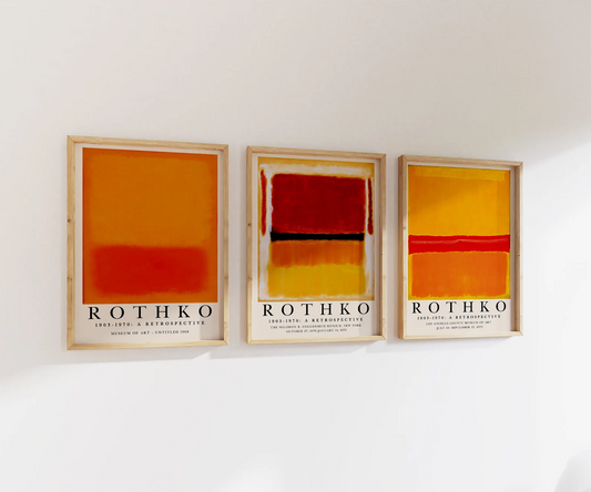 Mark Rothko Print Set | Gallery Wall | Set of 3