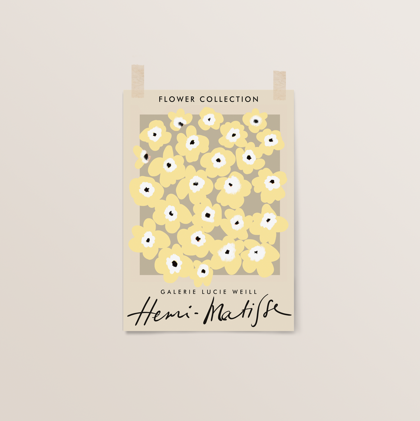 Yellow Floral | Matisse Wall Art Exhibition