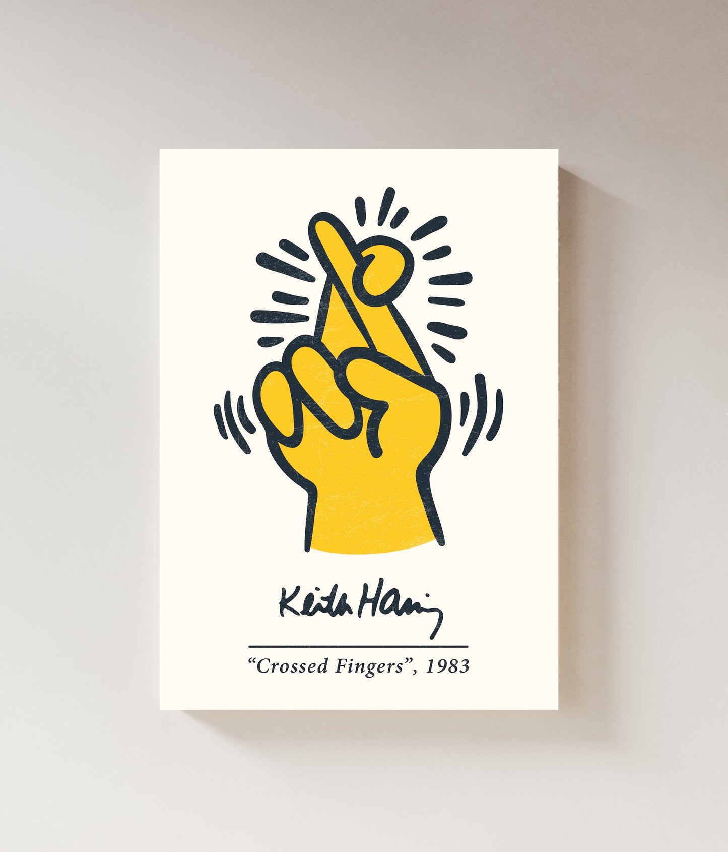 Keith Haring Exhibition | Crossed Fingers Print