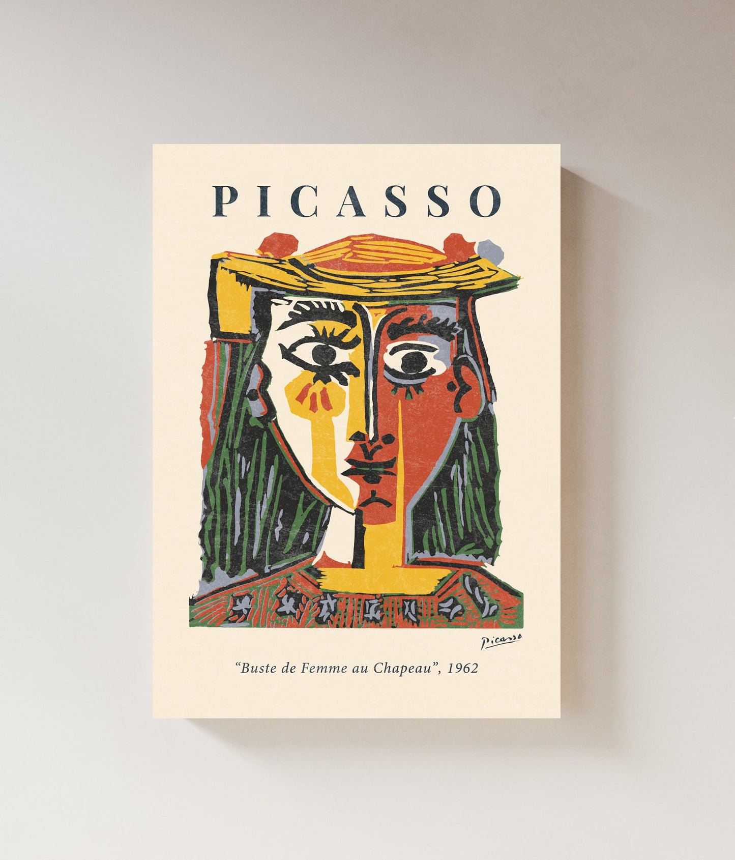 Pablo Picasso Exhibition | Buste de Femme Print