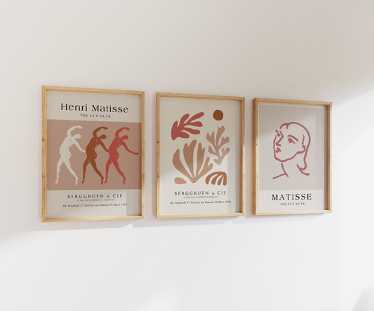 Henri Matisse Print Set | Pink Tones | Gallery Wall | Set of 3