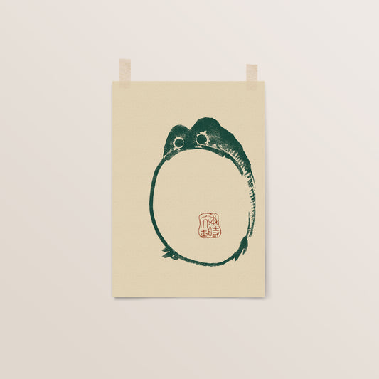 Grumpy Frog, 1814 | Matsumoto Hoji | Japanese Wall Art