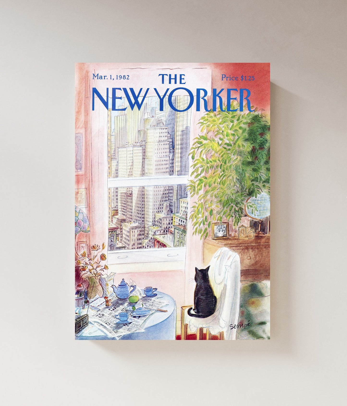 The New Yorker 1982 Print | Vintage Magazine Cover