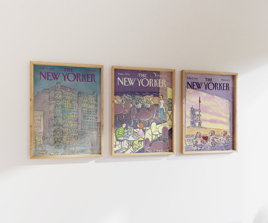 The New Yorker Print Set | Gallery Wall | Set of 3