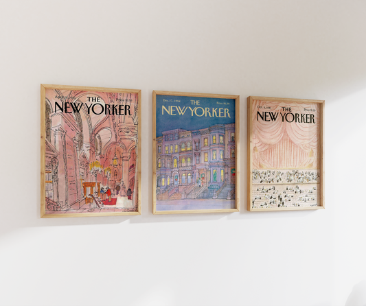 The New Yorker Print Set | Gallery Wall | Set of 3