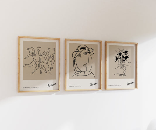 Pablo Picasso Print Bundle | Gallery Wall | Set of 3