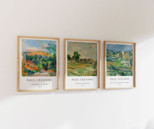 Paul Cézanne Series | Gallery Wall | Set of 3