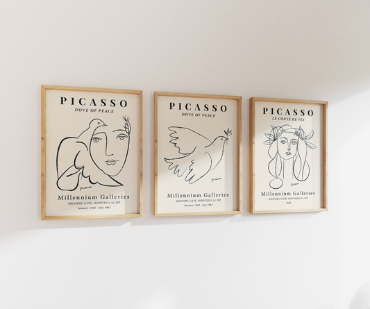 Picasso Print Set | Gallery Wall | Set of 3