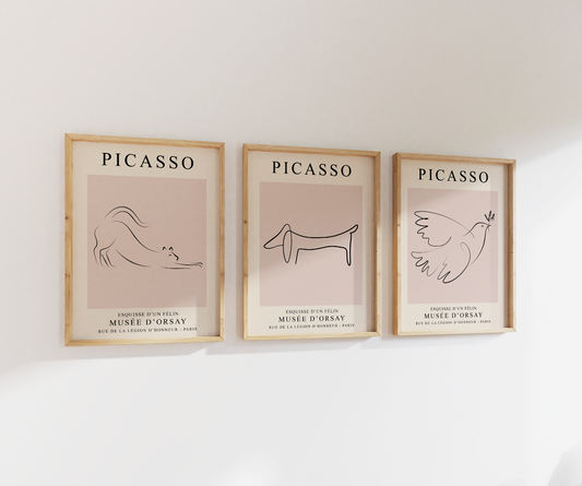 Picasso Print Set | Gallery Wall | Set of 3