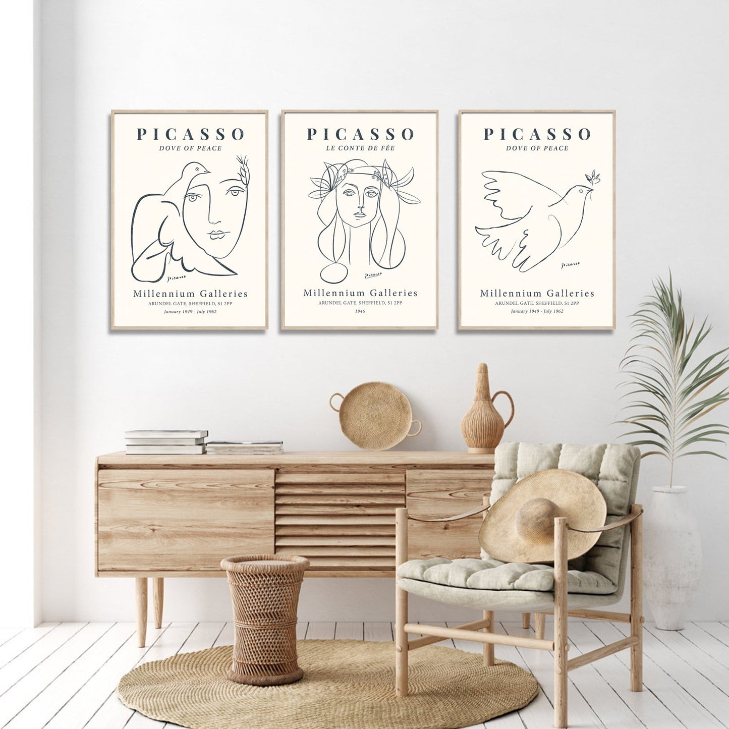 Picasso Print Set | Gallery Wall | Set of 3