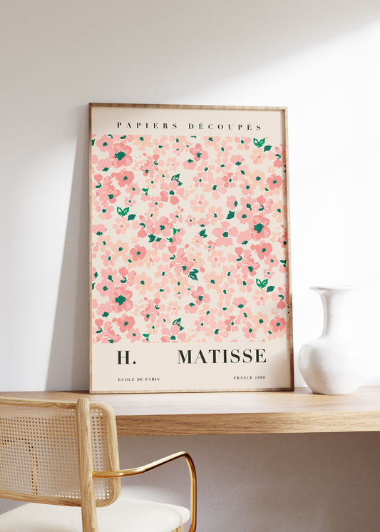 Flower Market Print | Cherry Blossom | Matisse Art Exhibition Poster