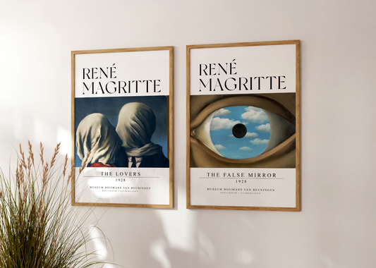 René Magritte Exhibition | Gallery Wall | Set of 2 Prints