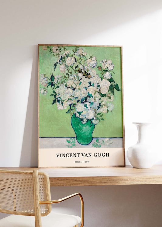 Roses (1890) | Vincent Van Gogh