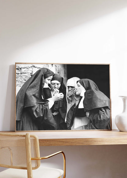 Smoking Nuns 1950 | Photography Print