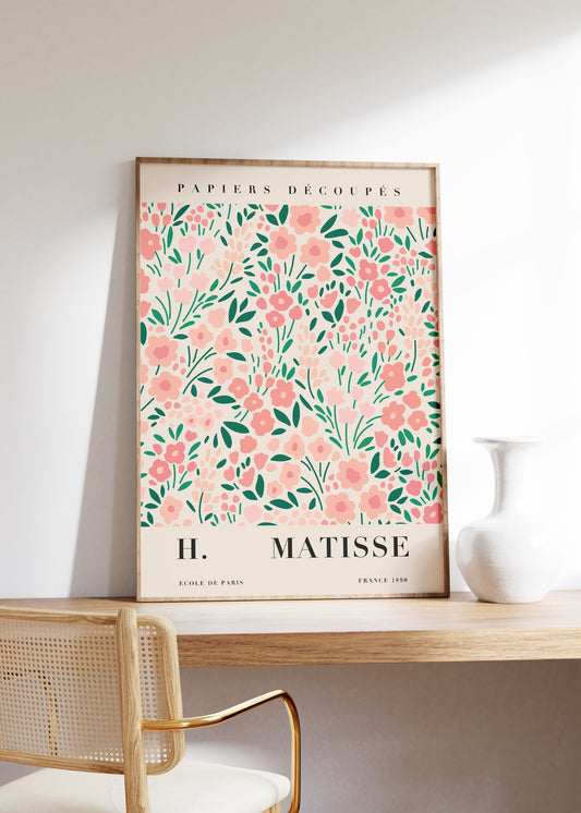 Flower Market Print | Spring Floral | Matisse Art Exhibition Poster