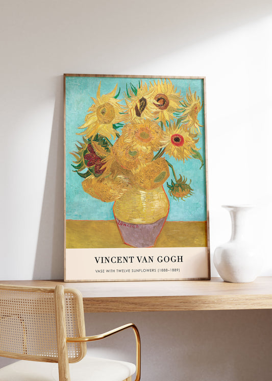 Vase with Twelve Sunflowers (1888–1889) | Van Gogh