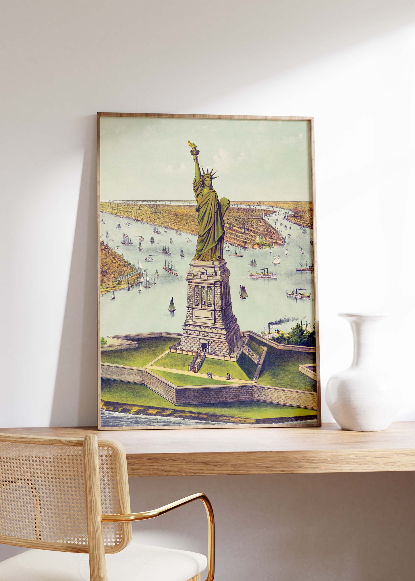 The Statue of Liberty Print | Currier & Ives 1885