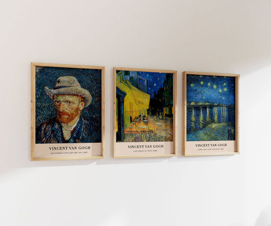 Vincent Van Gogh Print Bundle | Gallery Wall | Set of 3