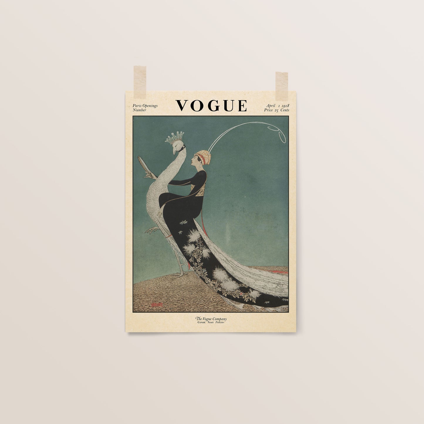 Vogue 1918 Print | Vintage Magazine Cover