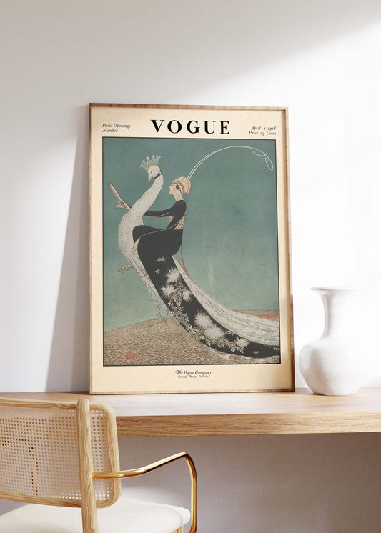 Vogue 1918 Print | Vintage Magazine Cover