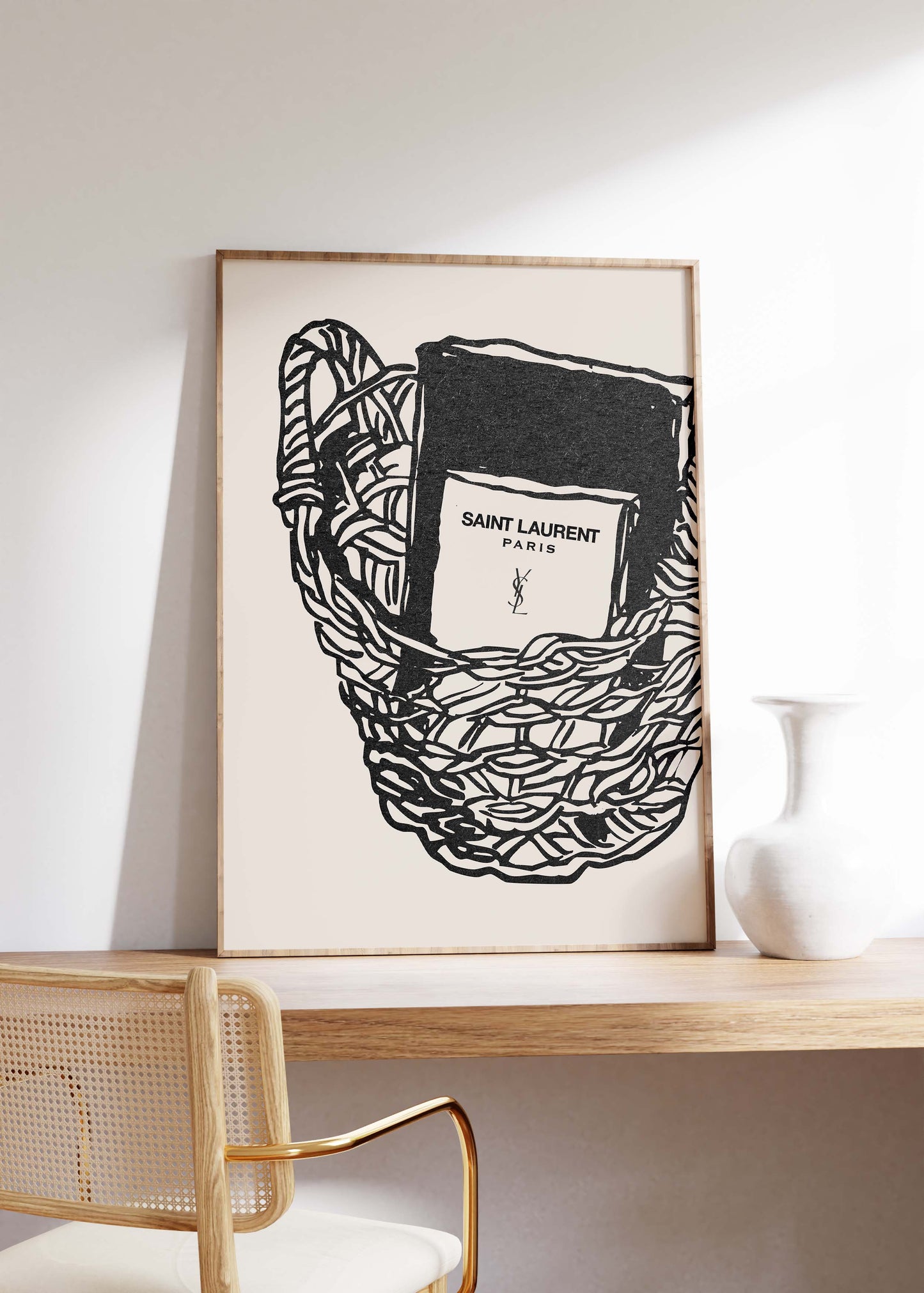 Designer Book Basket | Modern Art Collection