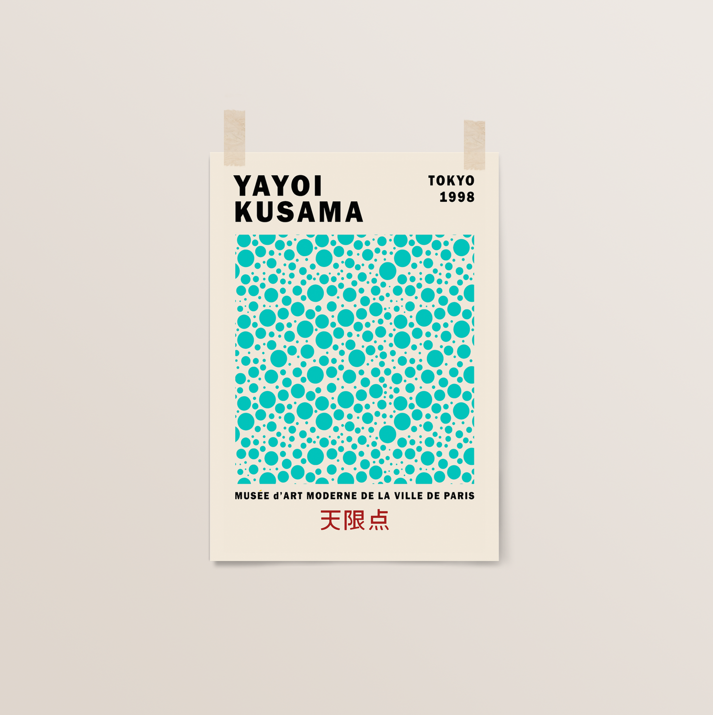 Tokyo 1998 (Teal) | Yayoi Kusama