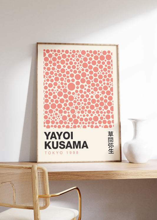 Yayoi Kusama Exhibition | Red Dots Tokyo 1998 Print