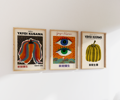 Yayoi Kusama Print Set | Gallery Wall | Set of 3