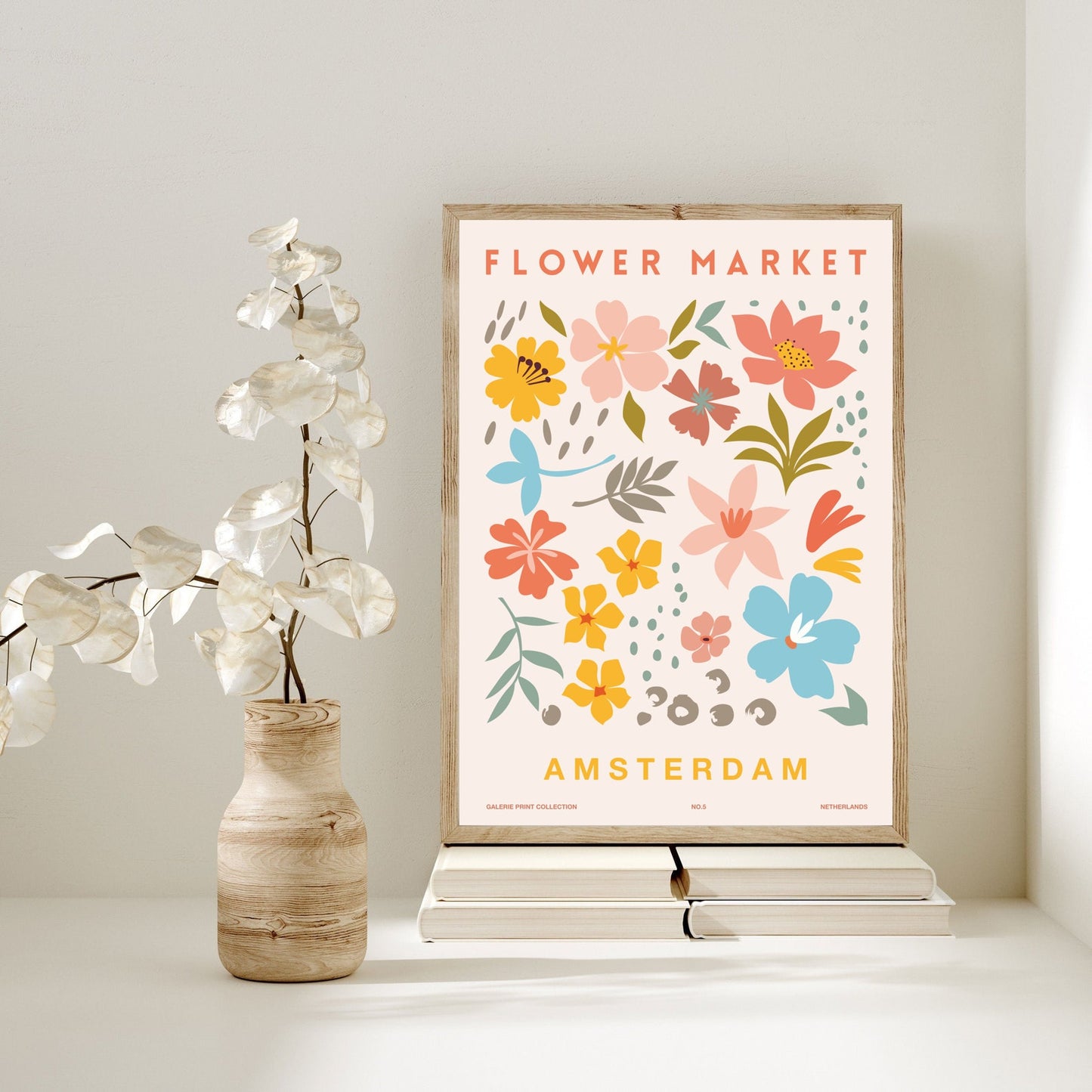 Flower Market Print | Amsterdam | Matisse Art Exhibition Poster