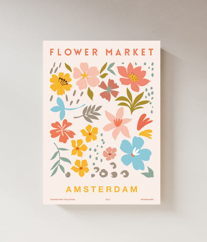 Flower Market Print | Amsterdam | Matisse Art Exhibition Poster