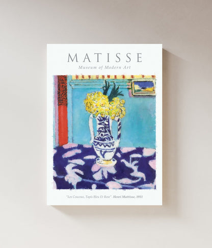 Matisse Wall Art Exhibition | Les Coucous, Tapis Bleu Et Rose Print