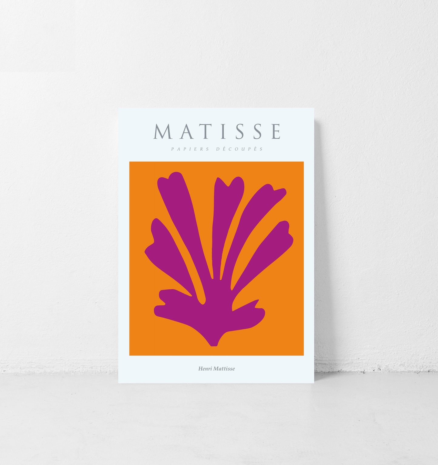 Matisse Wall Art Exhibition | Papiers Decoupes Purple Print