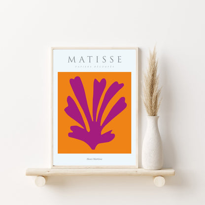 Matisse Wall Art Exhibition | Papiers Decoupes Purple Print