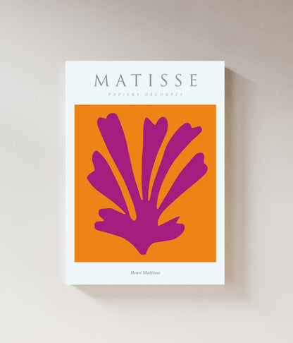 Matisse Wall Art Exhibition | Papiers Decoupes Purple Print