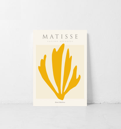 Matisse Wall Art Exhibition | Papiers Decoupes Yellow Print