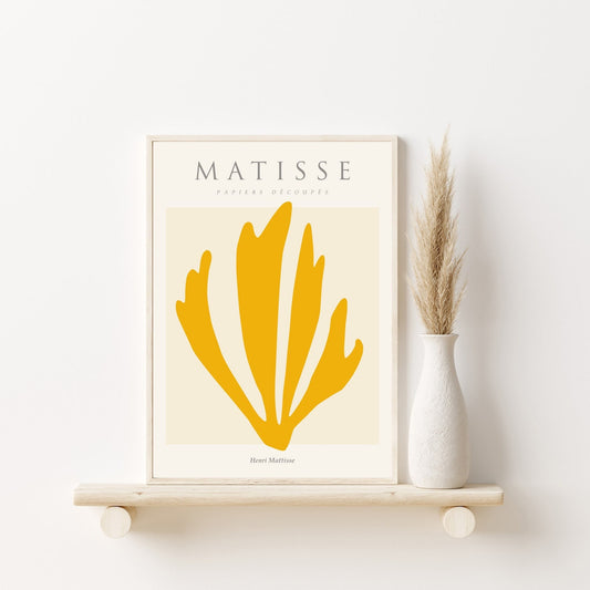 Matisse Wall Art Exhibition | Papiers Decoupes Yellow Print