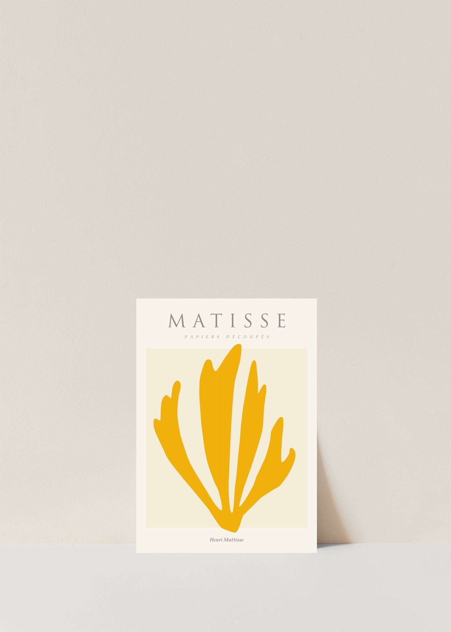 Matisse Wall Art Exhibition | Papiers Decoupes Yellow Print