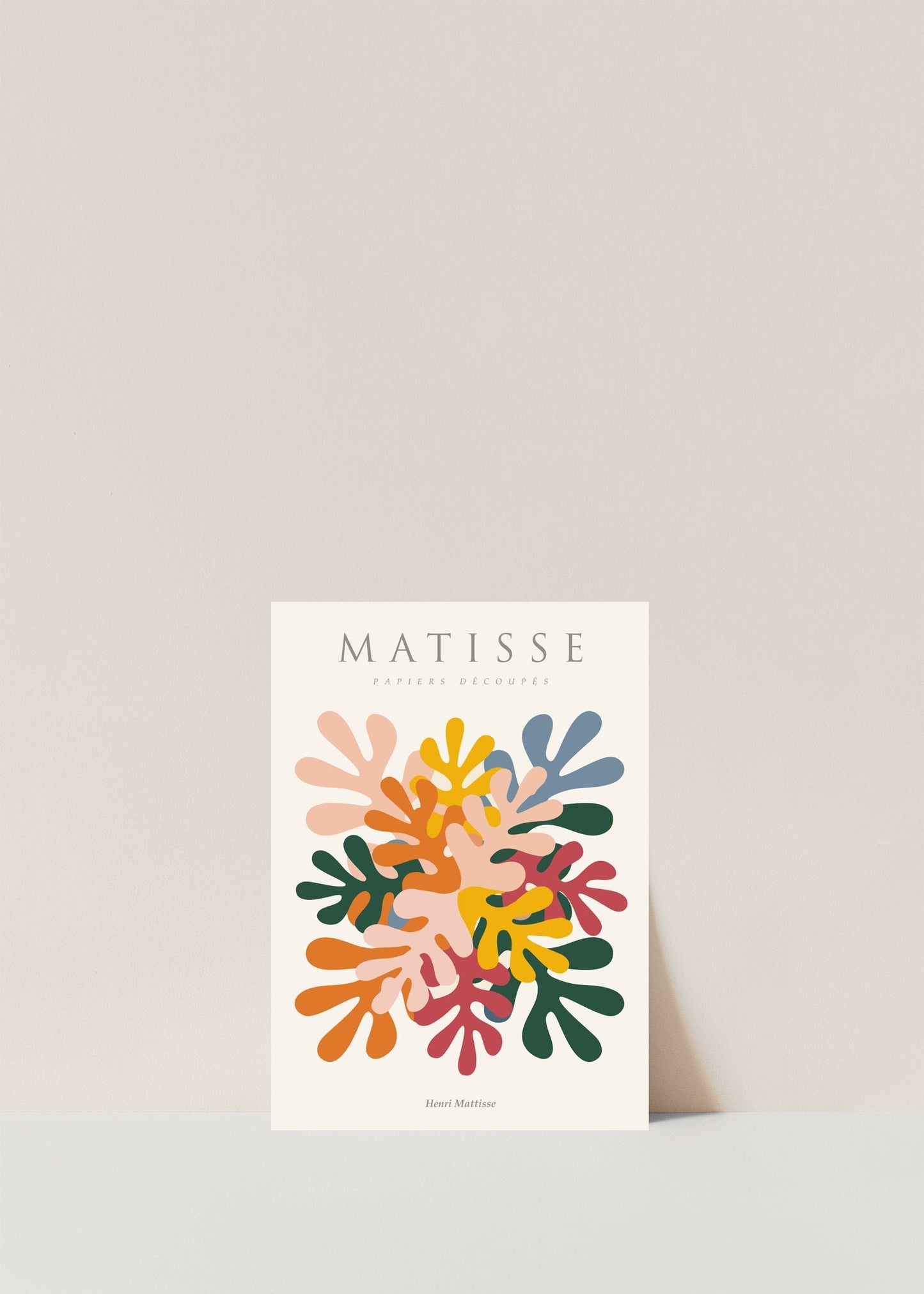 Matisse Wall Art Exhibition | Papiers Decoupes Colorful Print