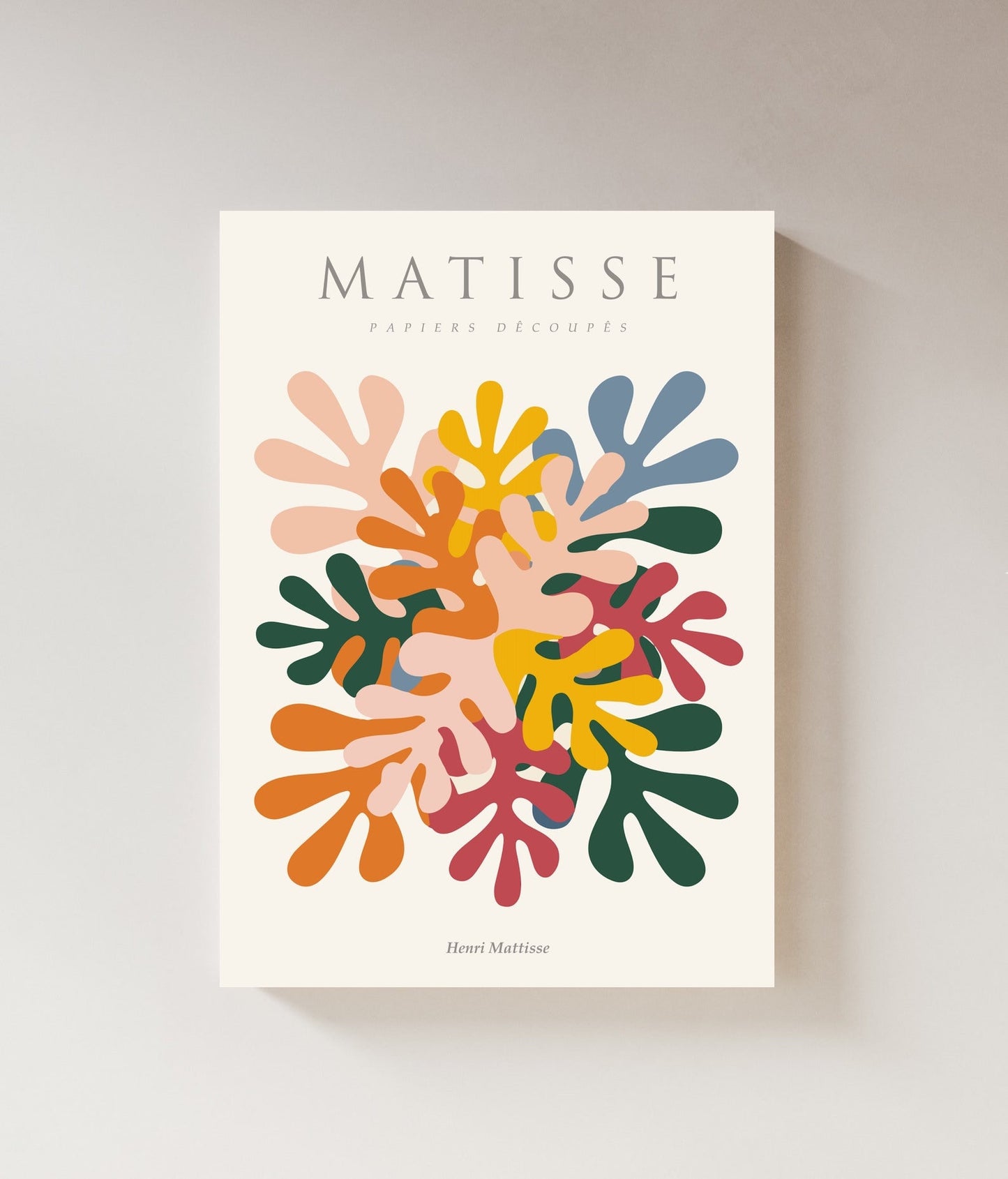 Matisse Wall Art Exhibition | Papiers Decoupes Colorful Print