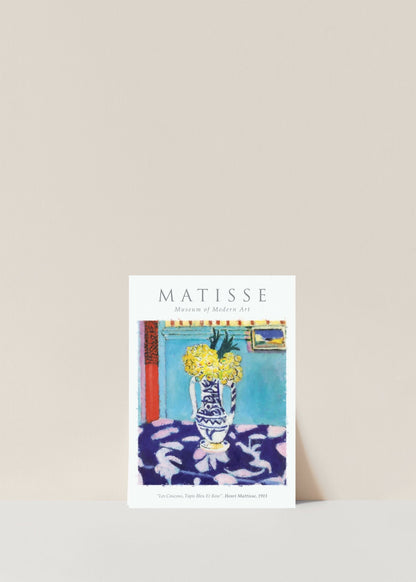 Matisse Wall Art Exhibition | Les Coucous, Tapis Bleu Et Rose Print