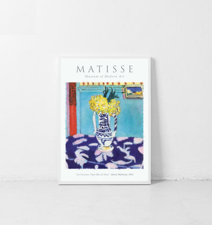 Matisse Wall Art Exhibition | Les Coucous, Tapis Bleu Et Rose Print