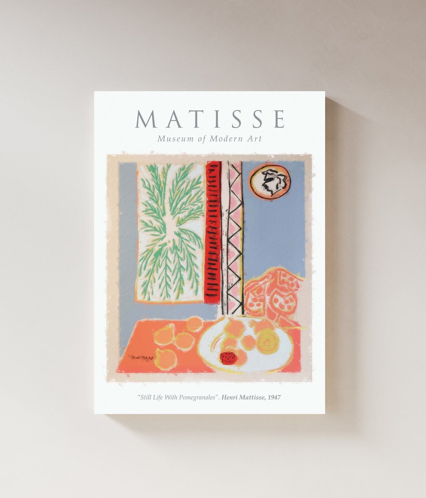 Matisse Wall Art Exhibition | Still Life with Pomegranates Print