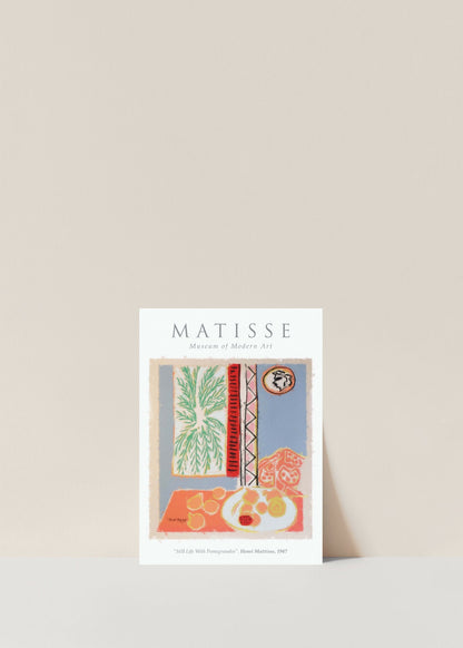 Matisse Wall Art Exhibition | Still Life with Pomegranates Print