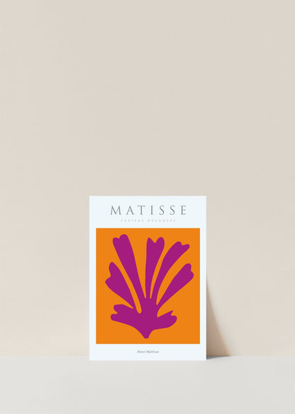 Matisse Wall Art Exhibition | Papiers Decoupes Purple Print