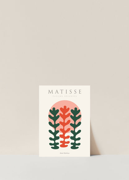 Matisse Wall Art Exhibition | Papiers Decoupes Green & Red Print